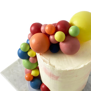 Rainbow 🌈 Chocolate Sphere Birthday Cake