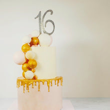 Load image into Gallery viewer, Chocolate Sphere Gold Drip Cake