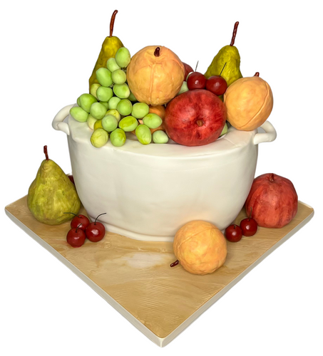 Natur Morte of Fruits Realistic Custom Cake