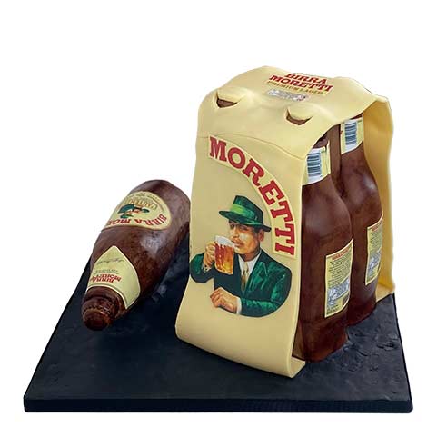 Birra Moretti 3D Sculpted Cake