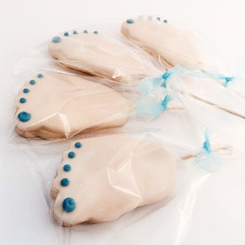 New Baby Footprint Cookies