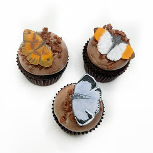 Wafer Butterfly Organic Cupcakes
