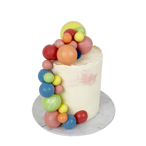 Rainbow 🌈 Chocolate Sphere Birthday Cake