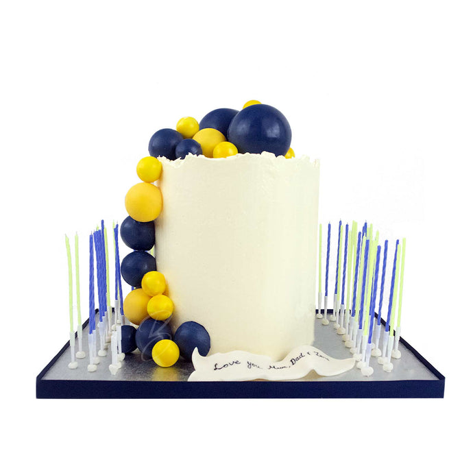 Fenerbahce pasta chocolate sphere birthday cake london