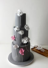 Load image into Gallery viewer, Wafer paper wedding birthday cake London