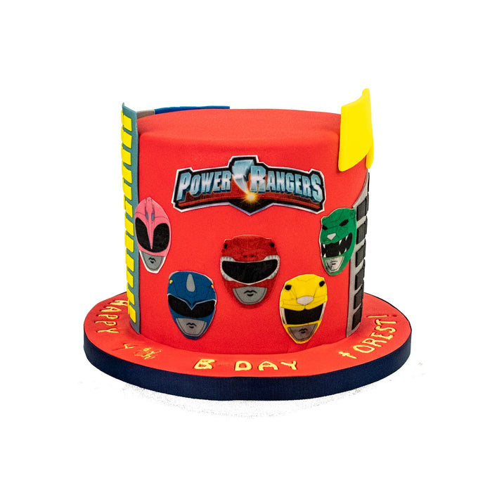 Power Rangers Birthday Party Cake