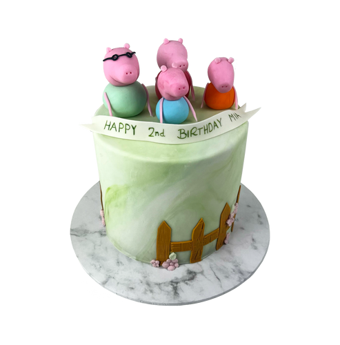 Peppa Pig Family Kids Birthday Cake