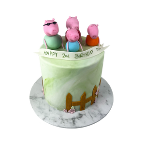 Peppa Pig Family Kids Birthday Cake