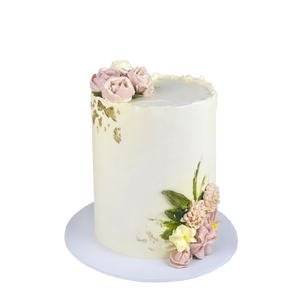 Pastel Buttercream Flowers Cake