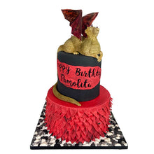 Load image into Gallery viewer, 3D Green Dragon Birthday Cake
