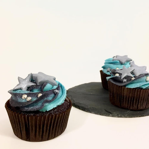 Galaxy Star Swirl Cupcake