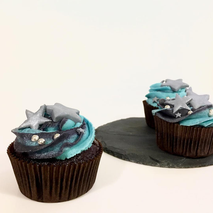 Galaxy Star Swirl Cupcake