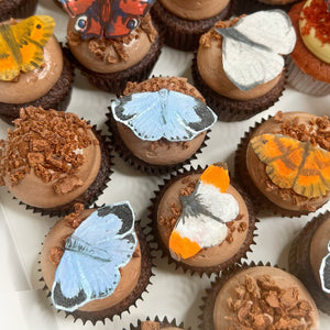 Wafer Butterfly Organic Cupcakes