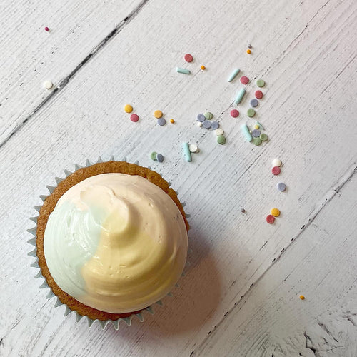 Unicorn Rainbow Swirl Cupcake
