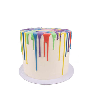 Tie Dye Drip Piñata Celebration Cake